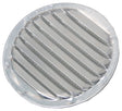 Duraflo 61RAA40D Mini Louvers Vent, 4.59 in Dia, Round, Aluminum, Mill
