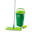 Libman Rinse 'n Wring 1516 Mop System, 51 in L, Hook and Loop Mop Connection, Microfiber Mop Head