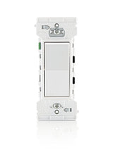 Decora Edge Series E5601-0SW Residential-Grade Rocker Switch, 15 A, 120/277 VAC, Side Lever Terminal, White