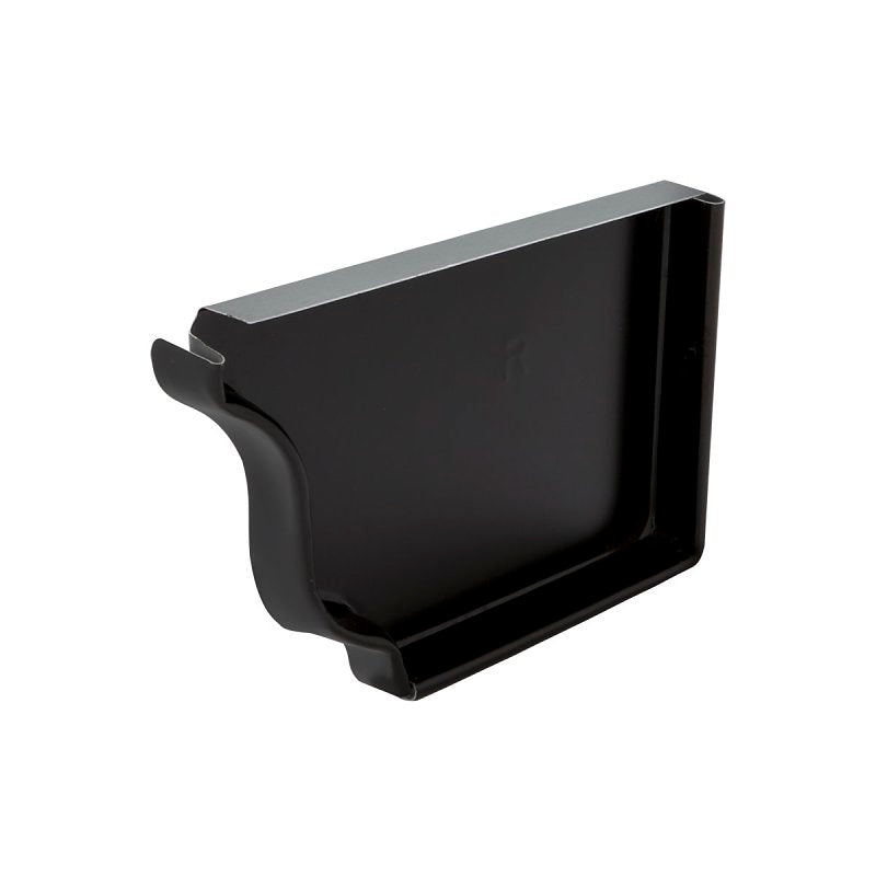 Amerimax 2500635 K-Style Gutter End, 5 in L, 1/4 in W, Aluminum, Black