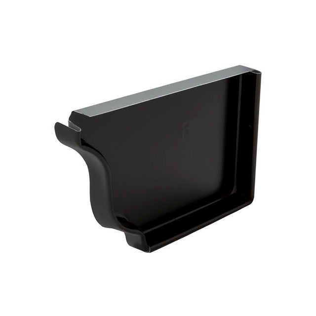 Amerimax 2500635 K-Style Gutter End, 5 in L, 1/4 in W, Aluminum, Black