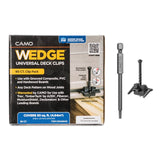 Camo Wedge 0344654S Universal Deck Clip, 1-1/2 in L, Stainless Steel, Torx Drive