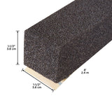 M-D 03115 Expandable Weatherseal, 1-1/2 in W, 8 ft L, 1-1/2 in Thick, Foam, Black