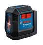 Bosch GLL50-20 Cross-Line Laser, 50 ft, 5/16 in Accuracy, 2-Beam, Red Laser