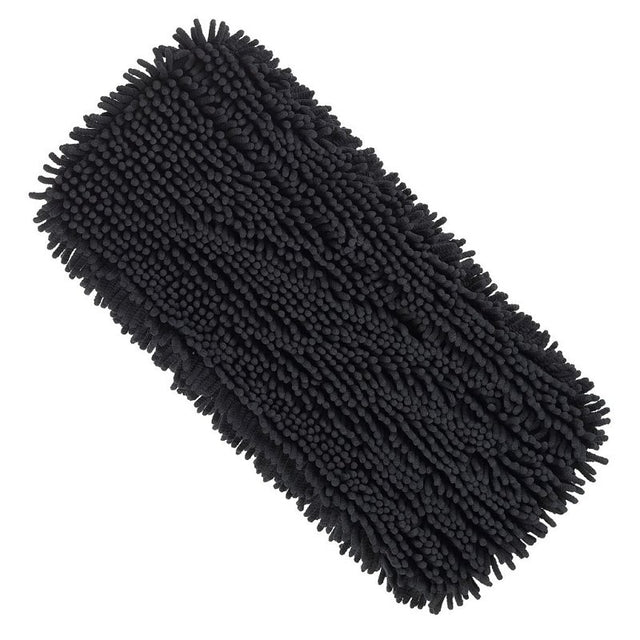 Libman 927 Extra Large Microfiber Dust Mop Refill, 9 in W Head, 18 in L Head, Microfiber Head, Cut End, Black