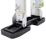 Toolpro TP72440 Adjustable Stilts, 225 lb, 24 in Min H, 40 in Max H, Metal Strap, Aluminum