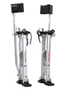 Toolpro TP72440 Adjustable Stilts, 225 lb, 24 in Min H, 40 in Max H, Metal Strap, Aluminum