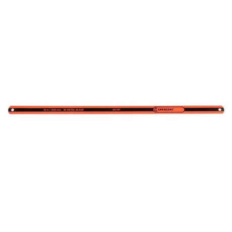 Crescent CRBB1206 Hacksaw Replacement Blade, 12 in L, 24 TPI, Bi-Metal Cutting Edge