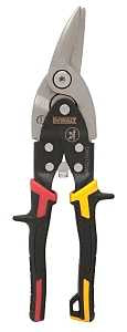 DEWALT DWHT14673 Aviation Snip, 9-4/5 in OAL, 1-13/32 in L Cut, Left Cut, Molybdenum Blade, Ergonomic Handle, Red Handle