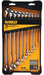 DEWALT DWMT72167 Wrench Set, 10-Piece, Chrome Vanadium Steel, Specifications: SAE Measurement