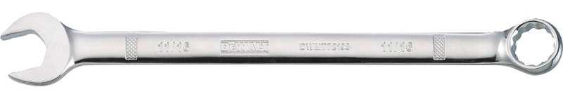 DEWALT DWMT72198OSP Combination Wrench, SAE, 11/16 in Head, 8-25/32 in L, 12-Point, Chrome, Comfort-Grip Handle