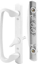 Prime-Line C 1280 Handle Set, Aluminum, Painted, 1-5/8 to 1-7/8 in Thick Door