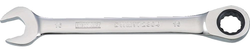 DEWALT DWMT72304OSP Combination Wrench, Metric, 16 mm Head, 7-15/16 in L, 12-Point, Chrome, Comfort-Grip Handle