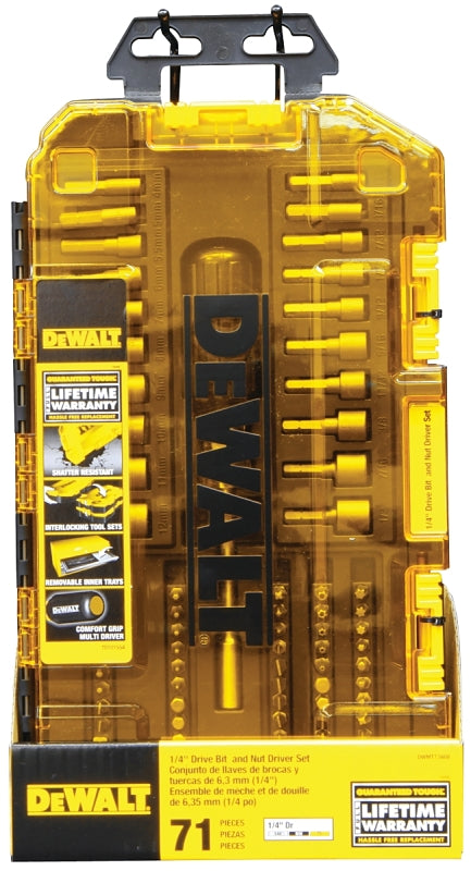 DEWALT DWMT73808 Multi-Bit and Nut Driver Set, Chrome