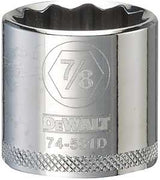 DEWALT DWMT74531OSP Hand Socket, 7/8 in Socket, 3/8 in Drive, 12-Point, Vanadium Steel, Polished Chrome