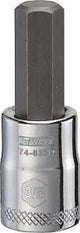 DEWALT DWMT74623OSP Fractional Hex Bit Socket, 3/8 in Tip, 3/8 in Drive, Polished Chrome Vanadium, 1-31/32 in OAL