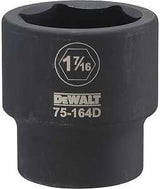 DEWALT DWMT75164OSP Impact Socket, 1-7/16 in Socket, 3/4 in Drive, 6-Point, CR-440 Steel, Black Oxide