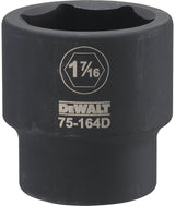 DEWALT DWMT75164OSP Impact Socket, 1-7/16 in Socket, 3/4 in Drive, 6-Point, CR-440 Steel, Black Oxide