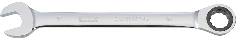 DEWALT DWMT75244OSP Combination Wrench, Metric, 21 mm Head, 11-7/32 in L, Chrome, Comfort-Grip Handle