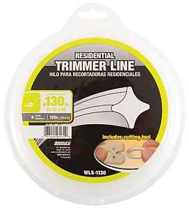 Arnold WLS-1130 Trimmer Line, 0.13 in Dia, 120 ft L, Nylon