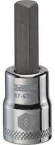 DEWALT DWMT87975OSP Fractional Hex Bit Socket, 8 mm Tip, 3/8 in Drive, Polished Chrome Vanadium, 1-31/32 in OAL