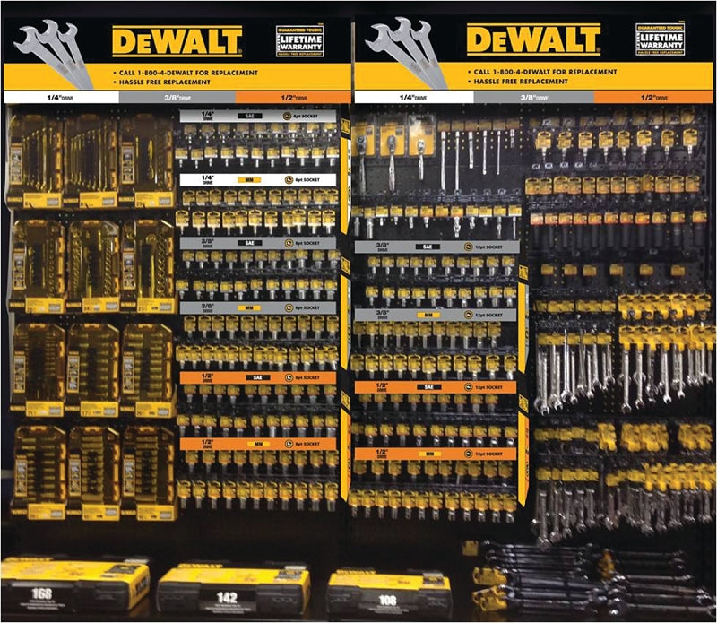 DEWALT DWMT74212 Socket Set, Specifications: 3/8 in Drive Size, Includes: (2) 8 mm Hex Bit