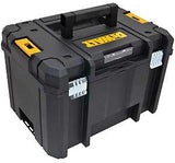 DEWALT TSTAK VI Series DWST17806 Deep Box, 66 lb, Plastic, Black