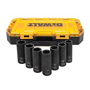 DEWALT DWMT74737 Socket Set, Specifications: 1/2 in Drive Size, Includes: Lockable Stacking Case