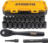 DEWALT DWMT74739 Socket Set, CR-440 Steel, Black Oxide, Specifications: 1/2 in Drive Size