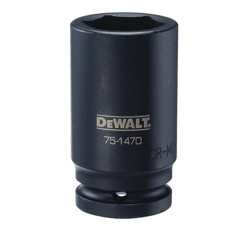 DEWALT DWMT75147OSP Impact Socket, 32 mm Socket, 3/4 in Drive, 6-Point, CR-440 Steel, Black Oxide