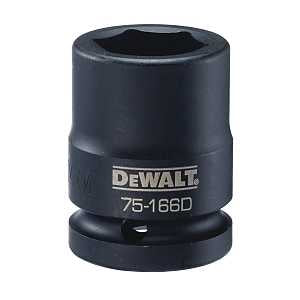 DEWALT DWMT75166OSP Impact Socket, 24 mm Socket, 3/4 in Drive, 6-Point, CR-440 Steel, Black Oxide