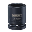 DEWALT DWMT75168OSP Impact Socket, 26 mm Socket, 3/4 in Drive, 6-Point, CR-440 Steel, Black Oxide