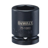 DEWALT DWMT75168OSP Impact Socket, 26 mm Socket, 3/4 in Drive, 6-Point, CR-440 Steel, Black Oxide