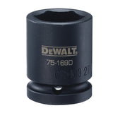 DEWALT DWMT75169OSP Impact Socket, 27 mm Socket, 3/4 in Drive, 6-Point, CR-440 Steel, Black Oxide