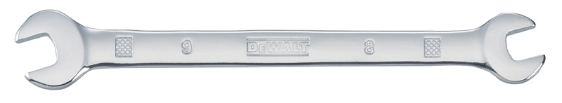 DEWALT DWMT75431OSP Open End Wrench, Metric, 8 x 9 mm Head, 5-1/2 in L, Polished Chrome