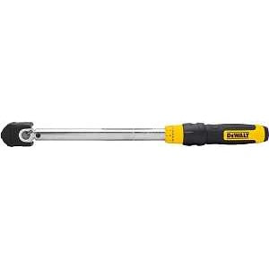 DEWALT DWMT75463 Torque Wrench, 3/8 in Drive, 17-5/16 in OAL, 20 to 100 ft-lb, Steel