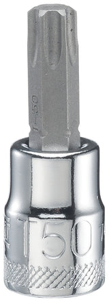 DEWALT DWMT74619OSP Torx Bit Socket, T50 Tip, 3/8 in Drive, Polished Chrome Vanadium