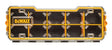 DEWALT DWST14835 Pro Organizer, 17-5/8 in L, 6-5/8 in W, 2-7/8 in H, 10-Compartment, Polycarbonate, Black