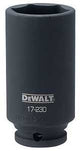 DEWALT DWMT17230B Impact Socket, 1/2 in Drive, 6-Point, CR-440 Steel, Black Oxide
