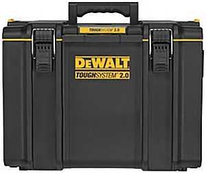 DEWALT ToughSystem 2.0 Series DWST08400 Extra Large Tool Box, 110 lb, Plastic, Black