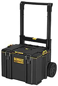 DEWALT ToughSystem 2.0 Series DWST08450 Rolling Tool Box, 250 lb, Plastic, Black