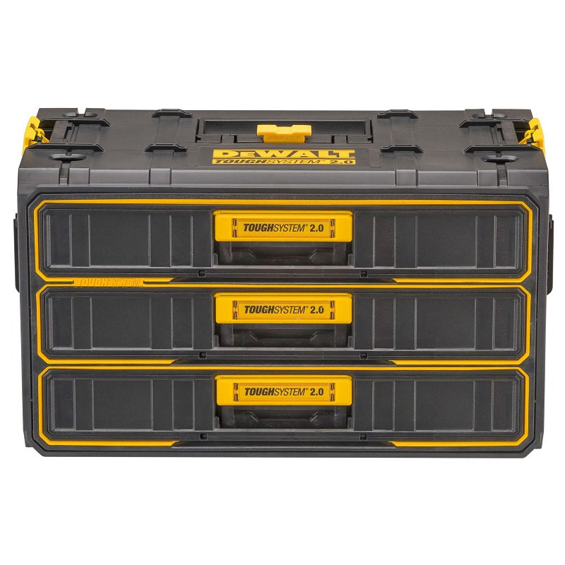 DEWALT TOUGHSYSTEM DWST08330 2.0 Tool Box, 43.5 lb, Metal/Plastic, 3-Drawer