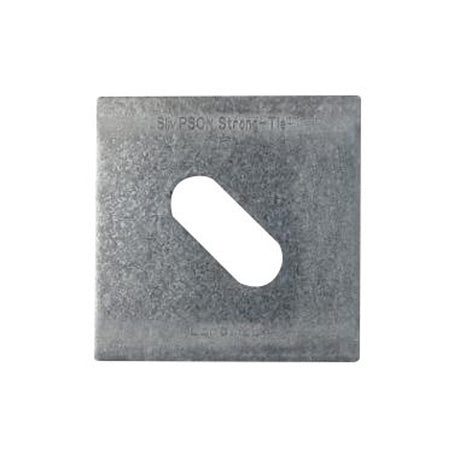 Simpson Strong-Tie LBPS Series LBPS 1/2Z Bearing Plate, 3 in H x 3 in W x 0.13 in D Dimensions, Steel, ZMAX, Pack of 50