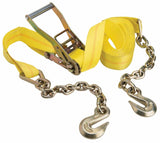 Keeper 04650 Tie-Down Strap, 2 in W, 27 ft L, Yellow, 3333 lb Working Load, Grab Hook End