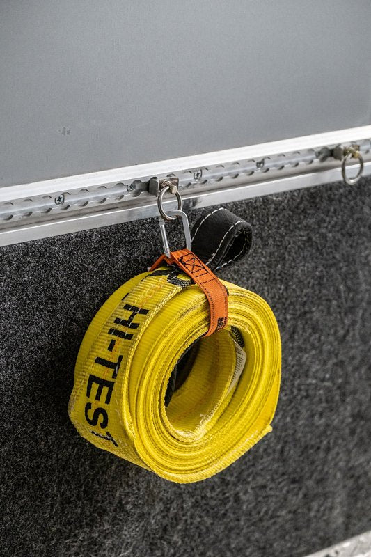 Keeper Wrap-It-Up Series 05268 Carabiner Strap, 1 in W, 20 in L, Orange