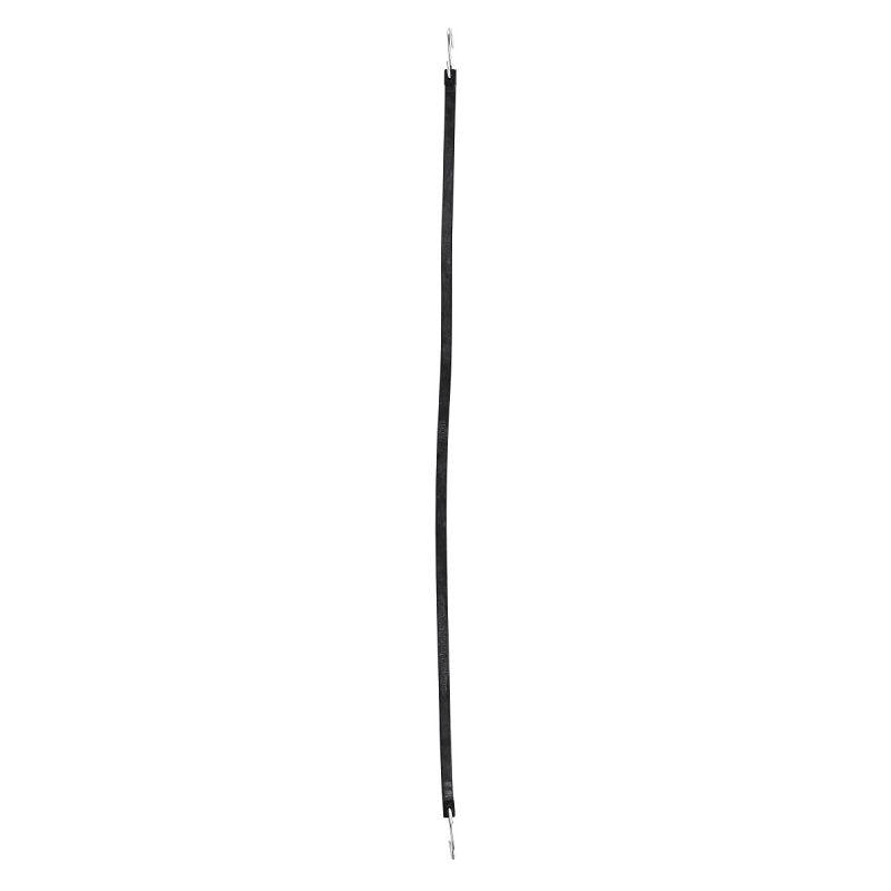 Keeper A06245Z Tarp Strap, 45 in L, EPDM, Black, S-Hook End
