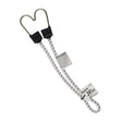 Keeper A06274Z Bungee Cord, 0.315 in Dia, 24 in L, Rubber/Steel, Black/White, Hook End