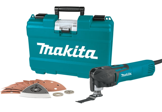 Makita TM3010CX1 Multi-Tool Kit, 3 A, 6000 to 20,000 opm, 3.2 deg Oscillating