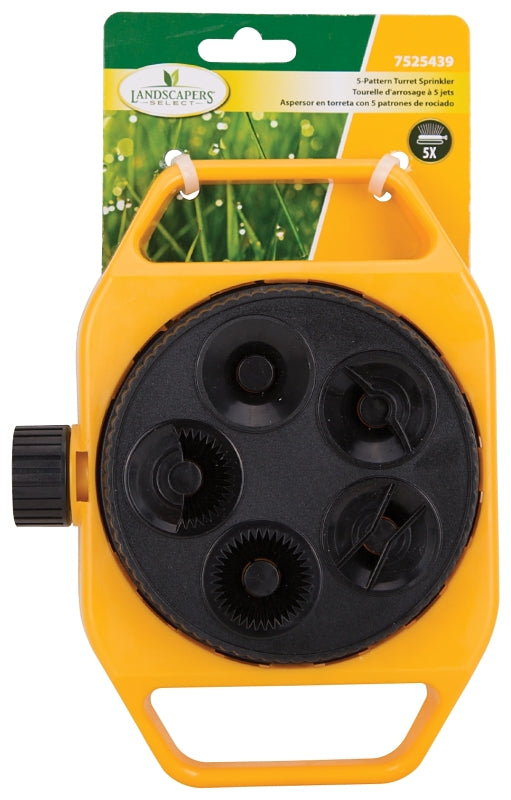 Landscapers Select GS84903L Turret Sprinkler, Female, 5-Pattern, Plastic