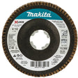 Makita X-LOCK T-03903 Grinding and Polishing Flap Disc, 4-1/2 in Dia, 7/8 in Arbor, 60 Grit, Coarse